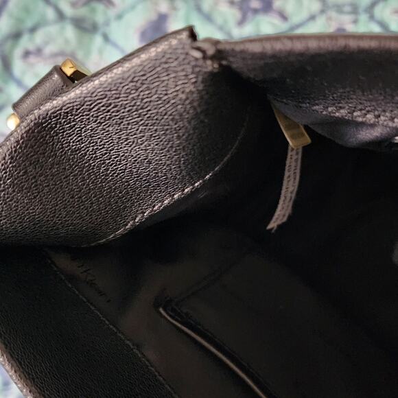 Calvin Klein Sandra Leather Tote Satchel Handbag - Picture 11 of 15